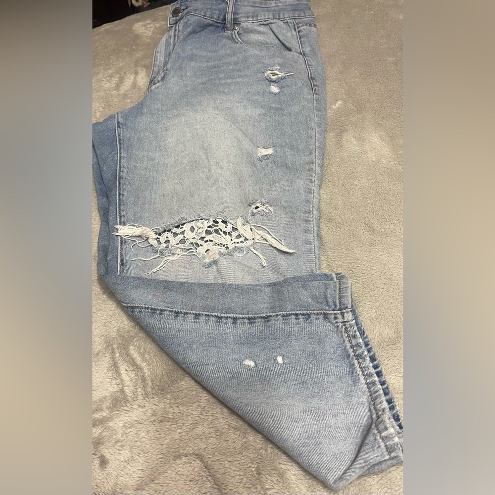 Women’s Lane Bryant Signature Fit High-Rise Girlfriend Straight Jean Size 18P